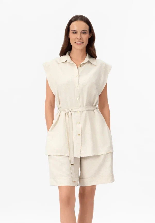 Berankoviai lininiai marškiniai SHINY LINEN