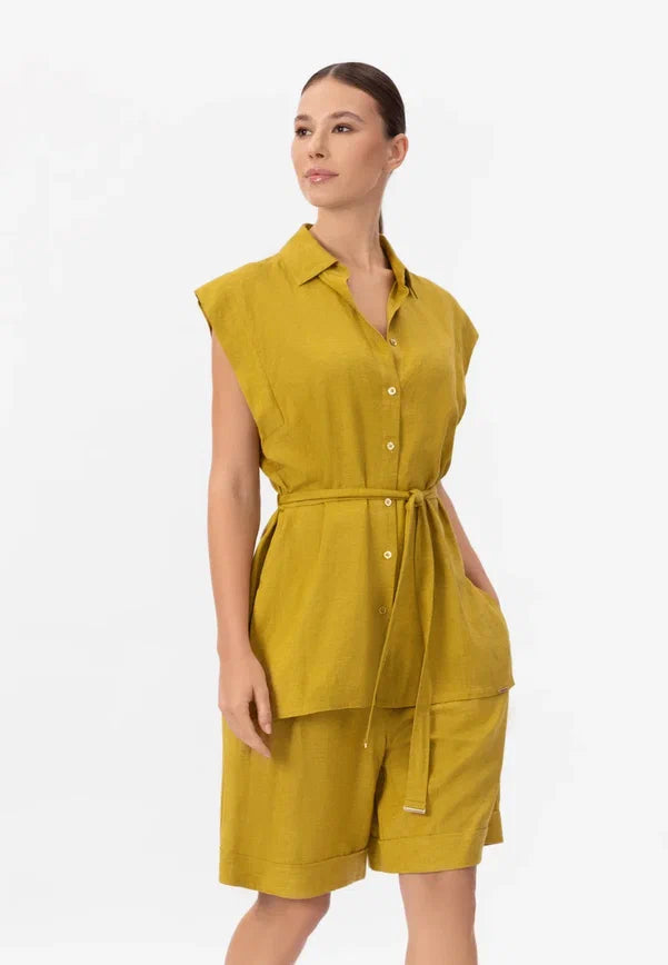 Berankoviai lininiai marškiniai SHINY LINEN