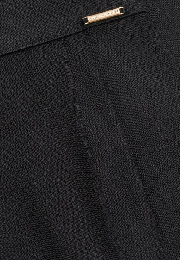 Trumpas lininis kimono SHINY LINEN