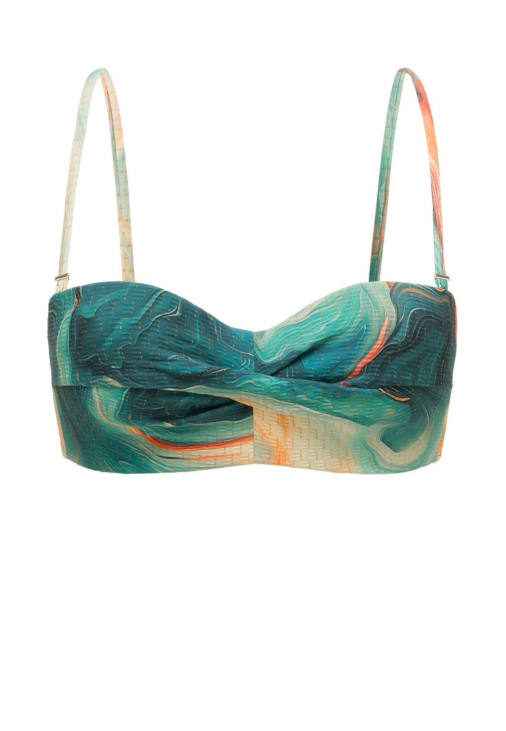 Formuojanti push-up bikinio liemenėlė SEA SWIRLS