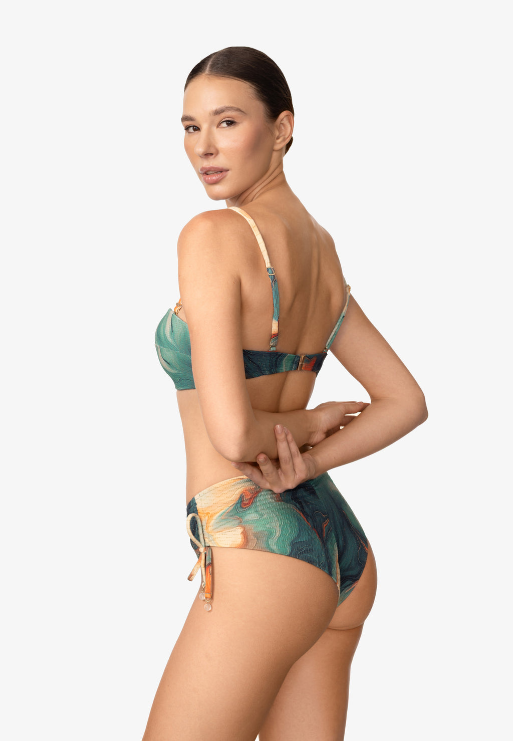 Formuojanti push-up bikinio liemenėlė SEA SWIRLS