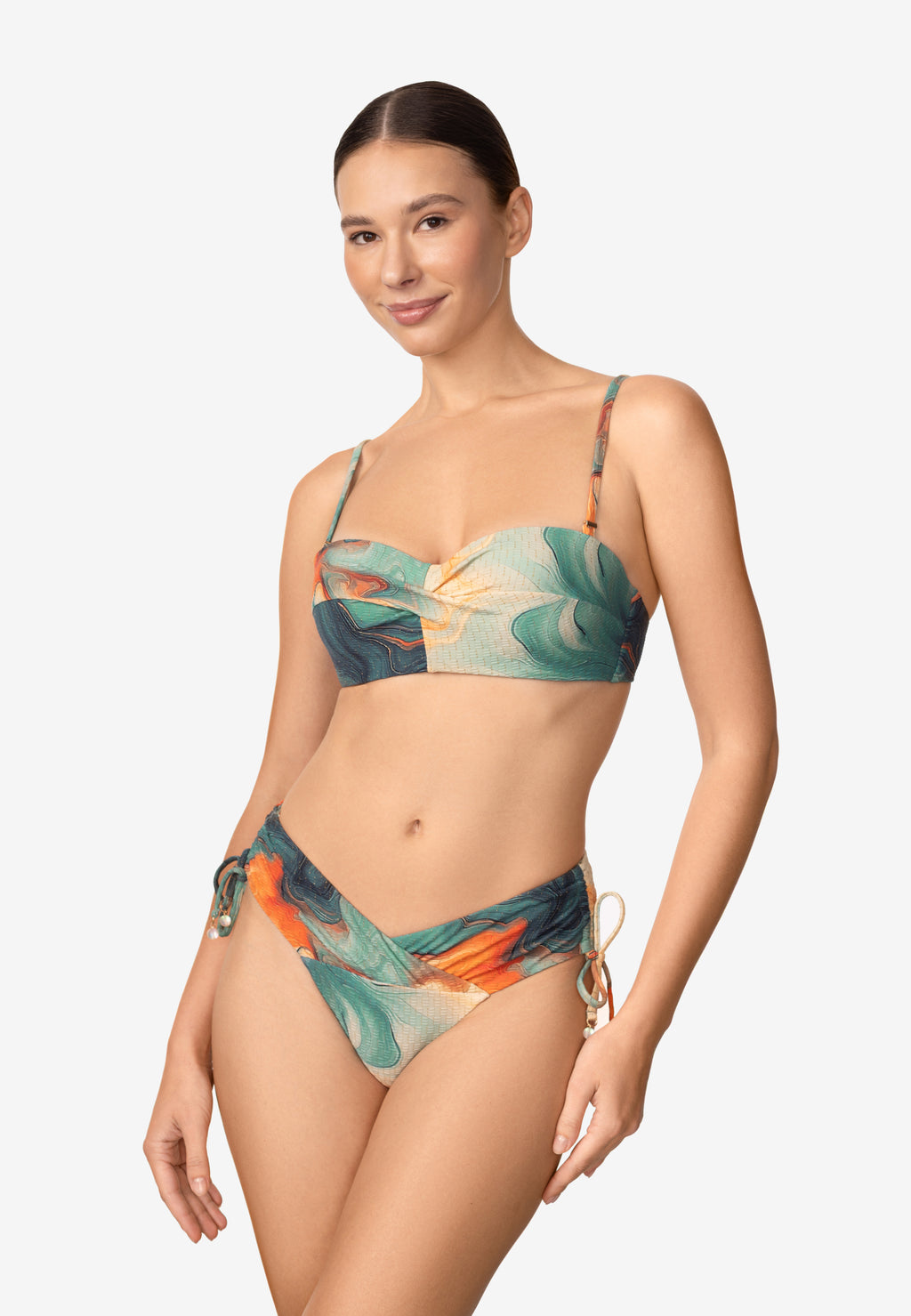 Bikinio kelnaitės vidutiniu liemeniu SEA SWIRLS