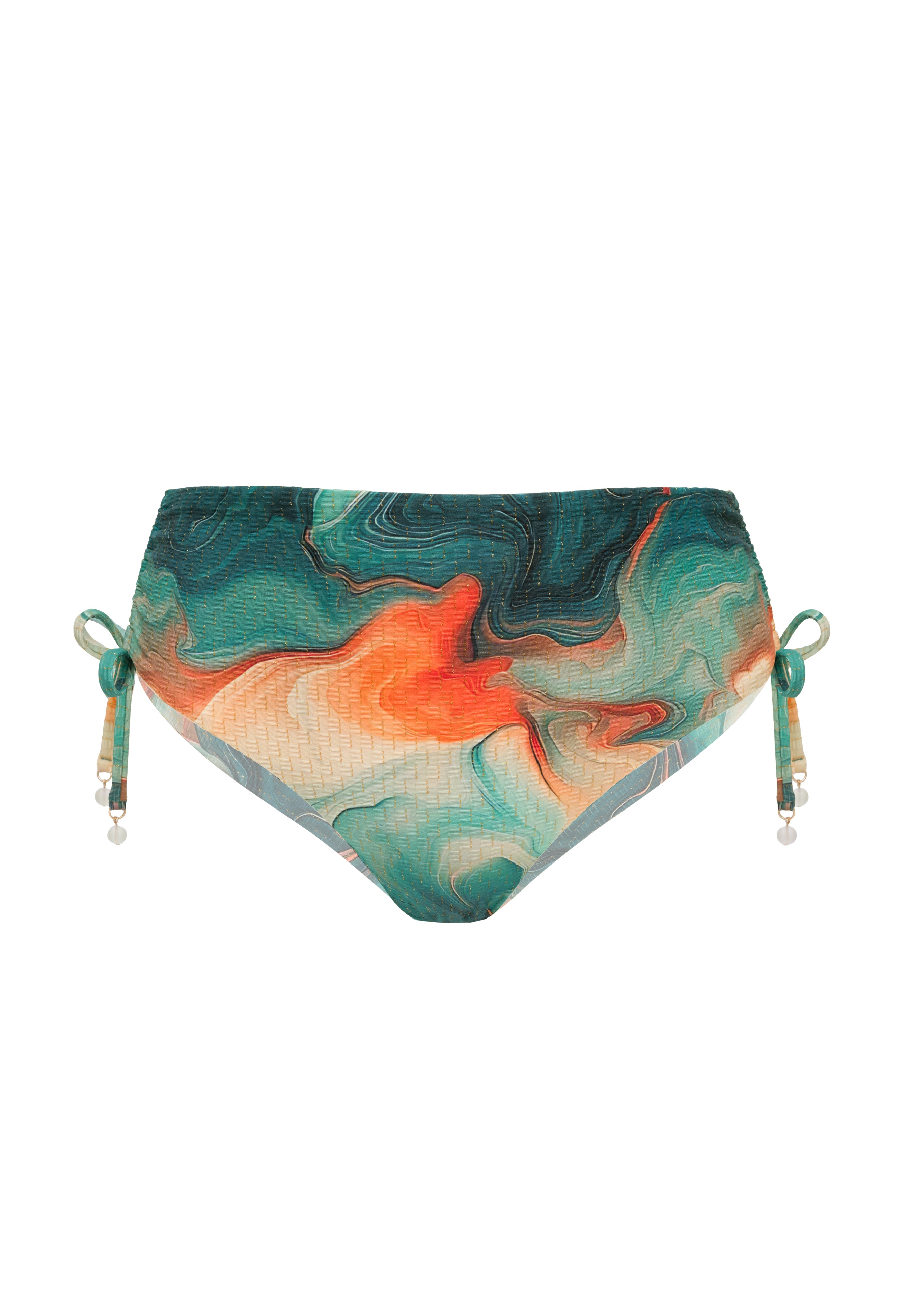 Klasikinės bikinio kelnaitės vidutiniu liemeniu SEA SWIRLS