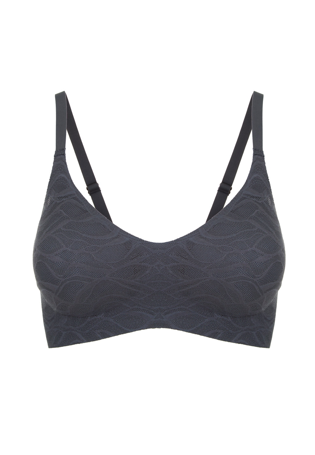 Besiūlė liemenėlė be lankelių su push-up kaušeliais LACY SKIN