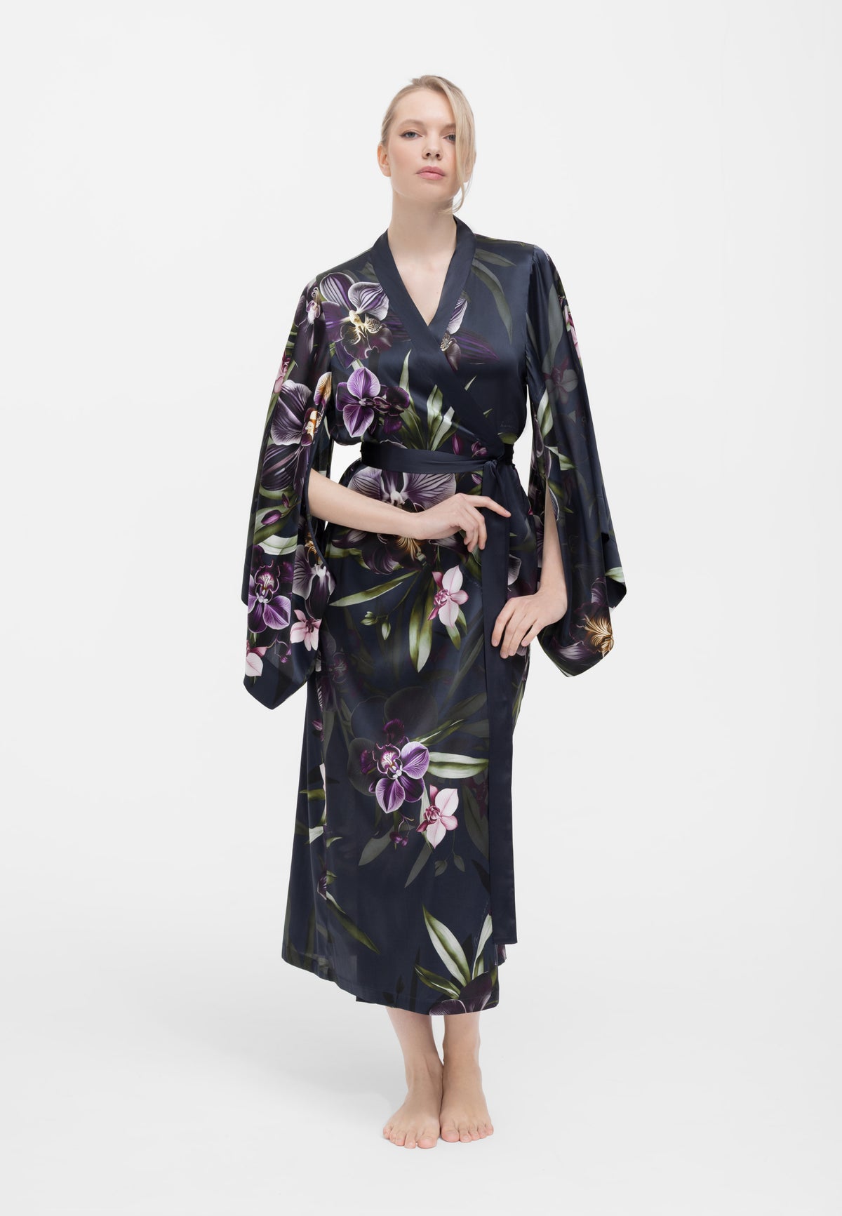 Ilgas kimono ORCHID BLACK