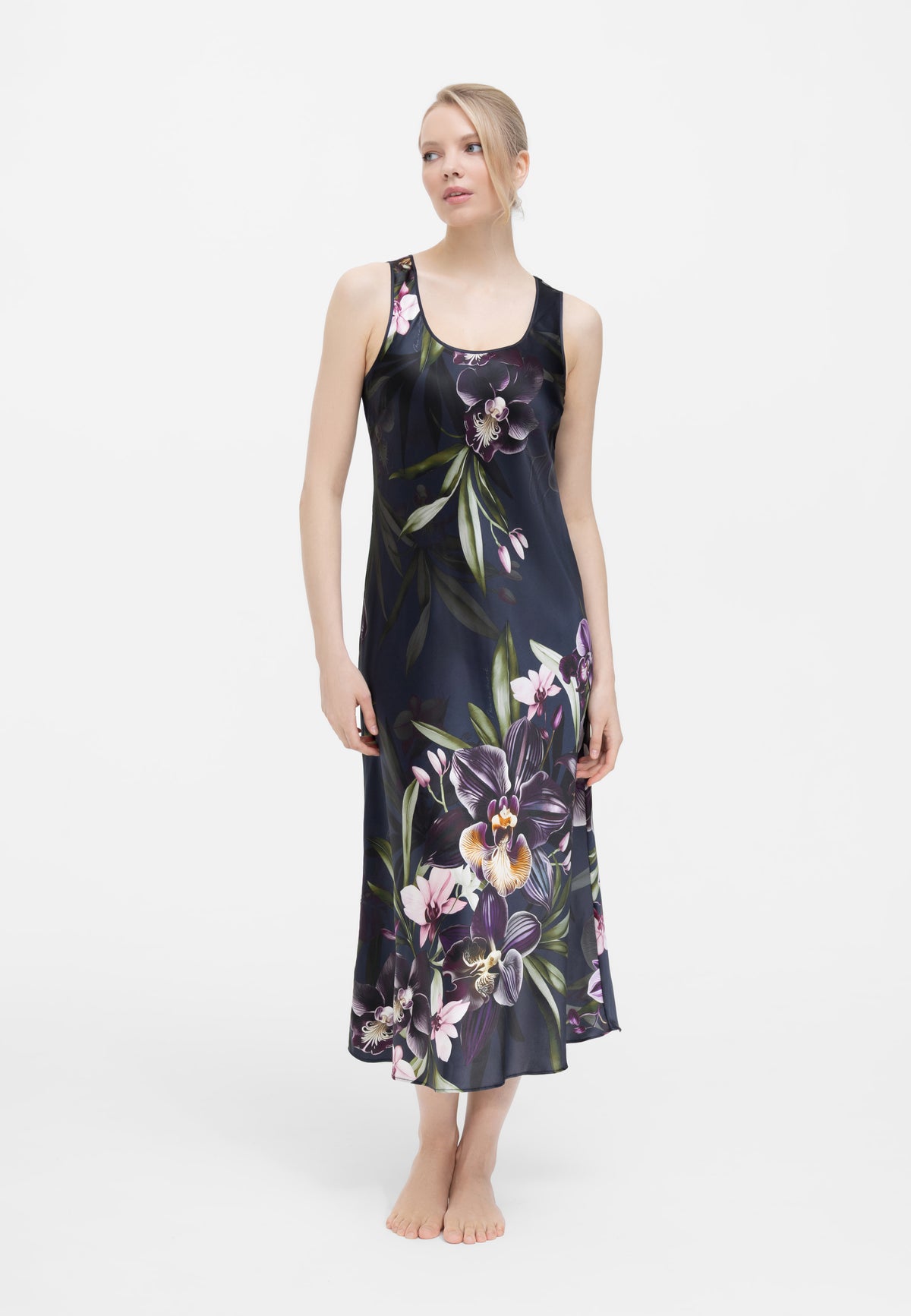 Šilko naktiniai ORCHID BLACK