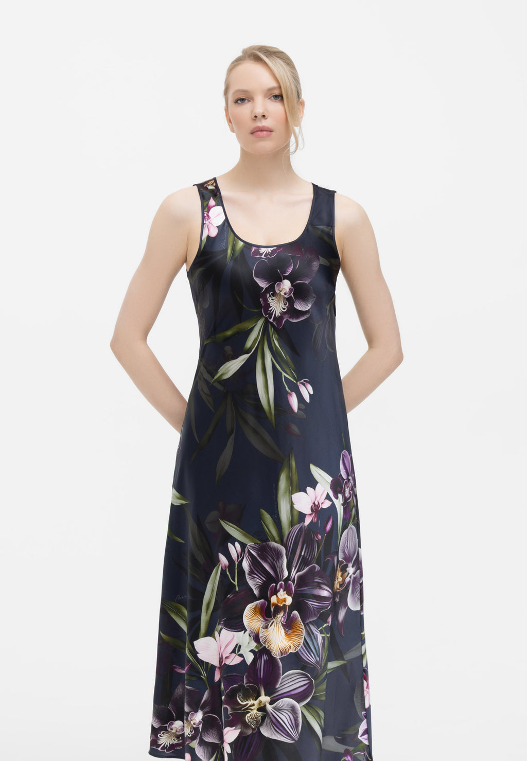 Šilko naktiniai ORCHID BLACK