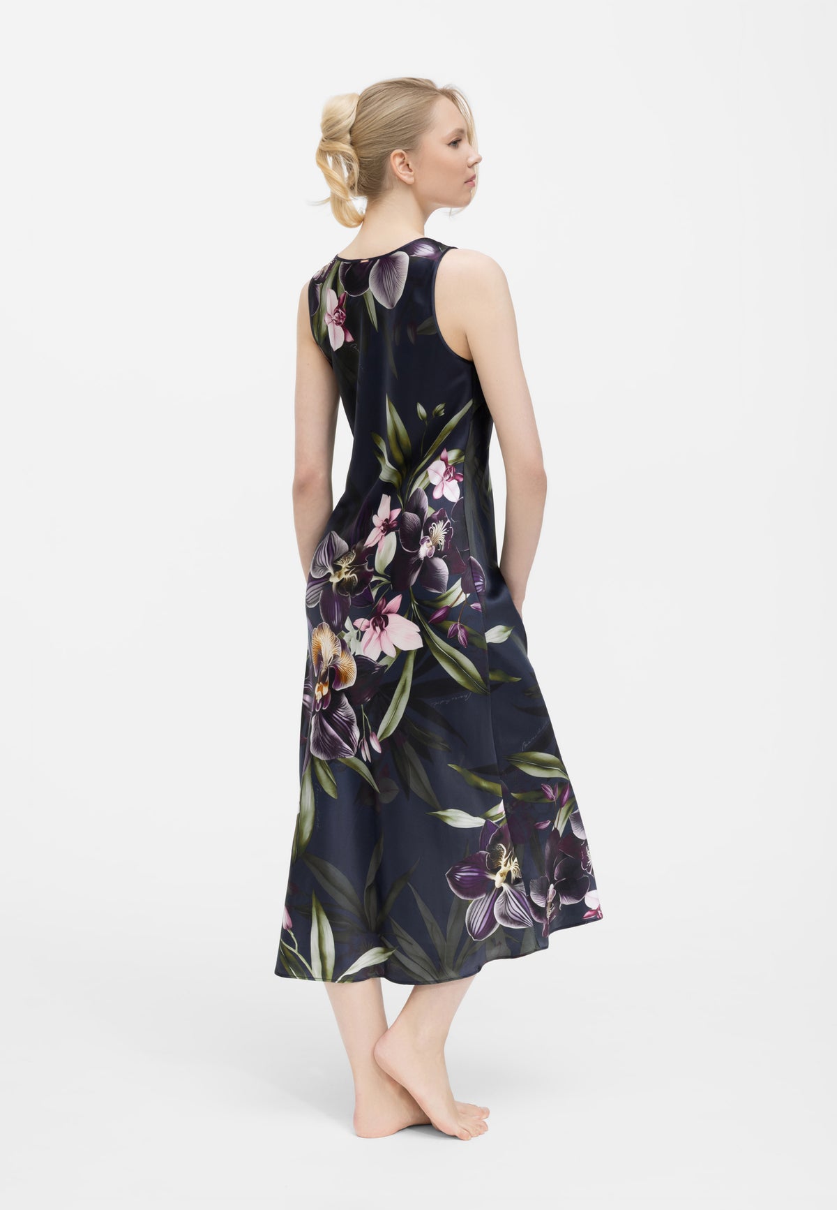 Šilko naktiniai ORCHID BLACK